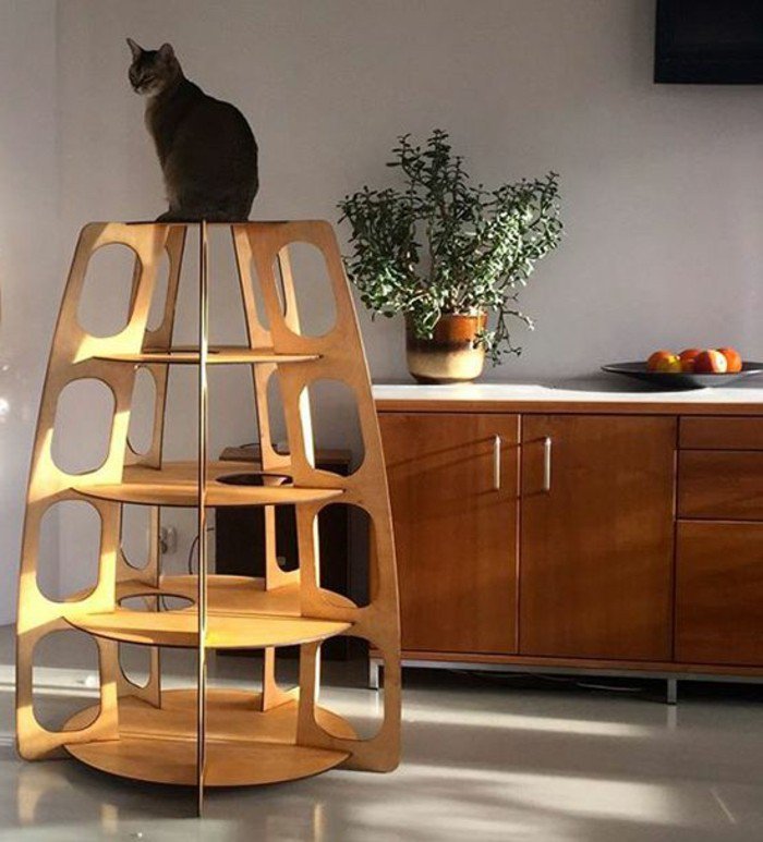 arbre a chat design carton